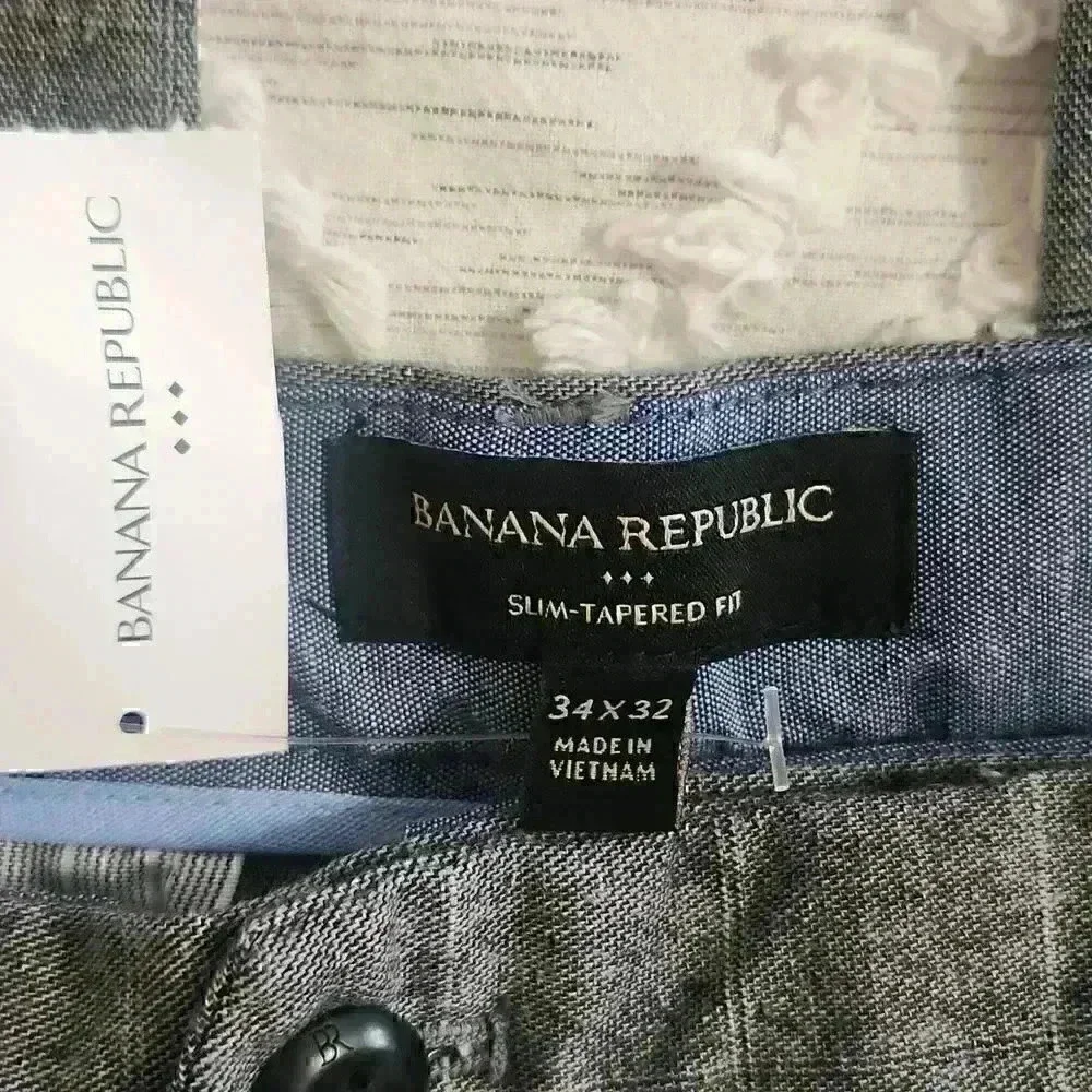 Banana Republic Plaid Grayson Slim-Tapered Fit Pant